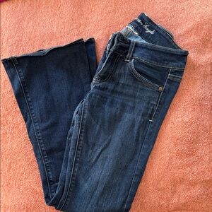 American Eagle Outfitters Women's Deep Indigo Flare Jeans